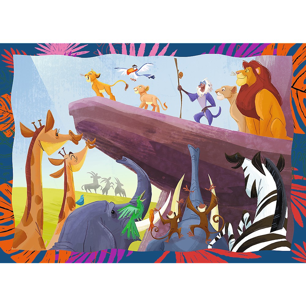 PUZZLE TREFL 4IN1 DISNEY REGELE LEU
