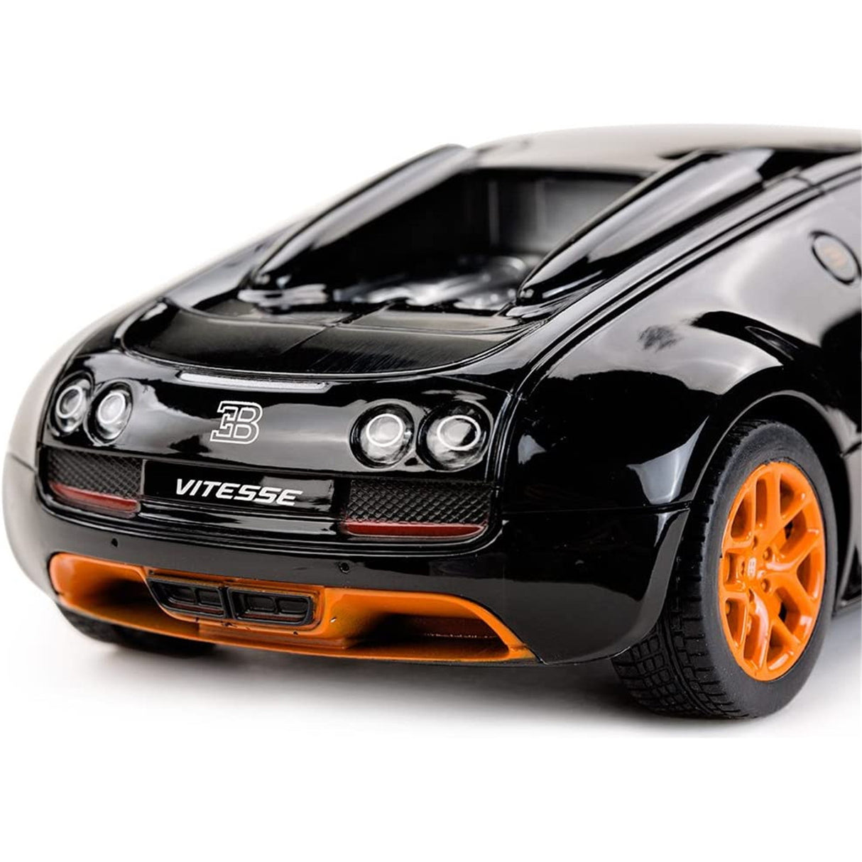 MASINA CU TELECOMANDA BUGATTI GRAND SPORT VITESSE NEGRU CU SCARA 1 LA 18