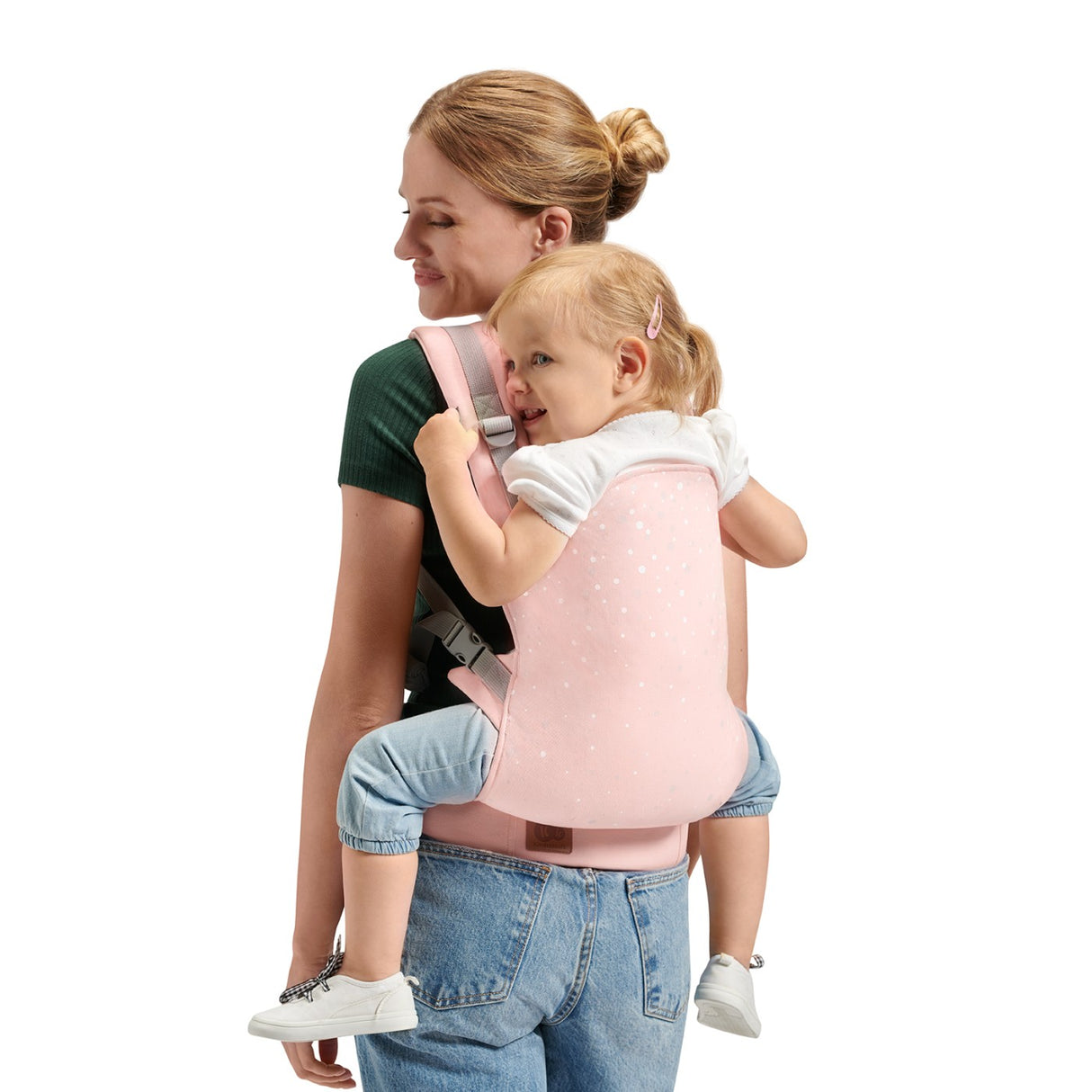 MARSUPIU ERGONOMIC KINDERKRAFT NINO, PANA LA 20 KG, CONFETTI PINK