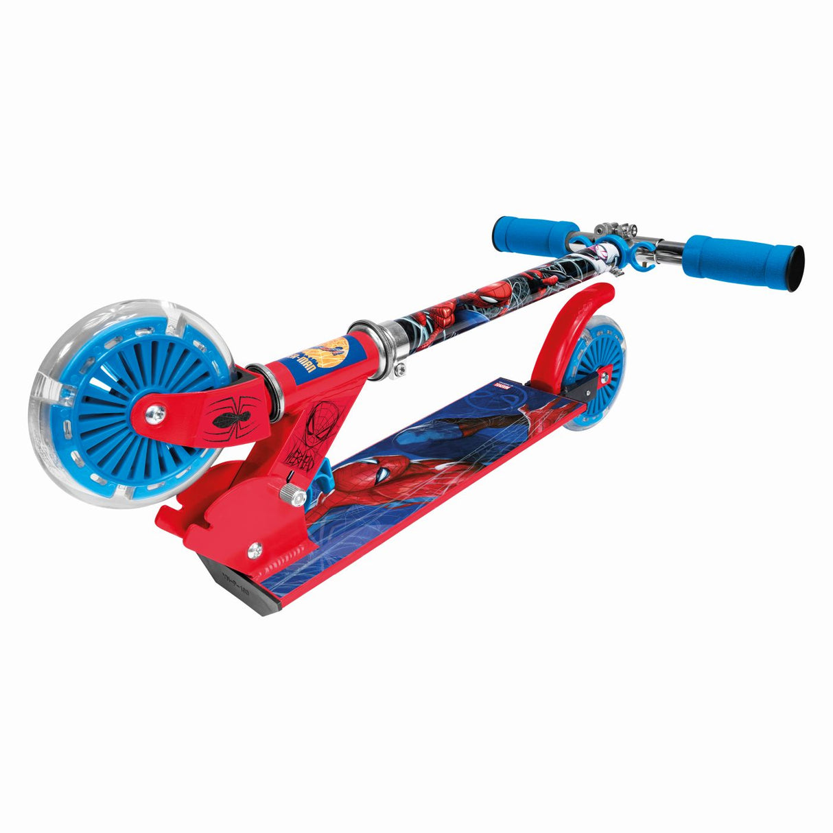 TROTINETA CU 2 ROTI LUMINOASE SPIDERMAN
