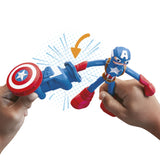 PLAY-DOH MARVEL FIGURINA FLEXIBILA CU ACCESORII CAPTAIN AMERICA 10CM