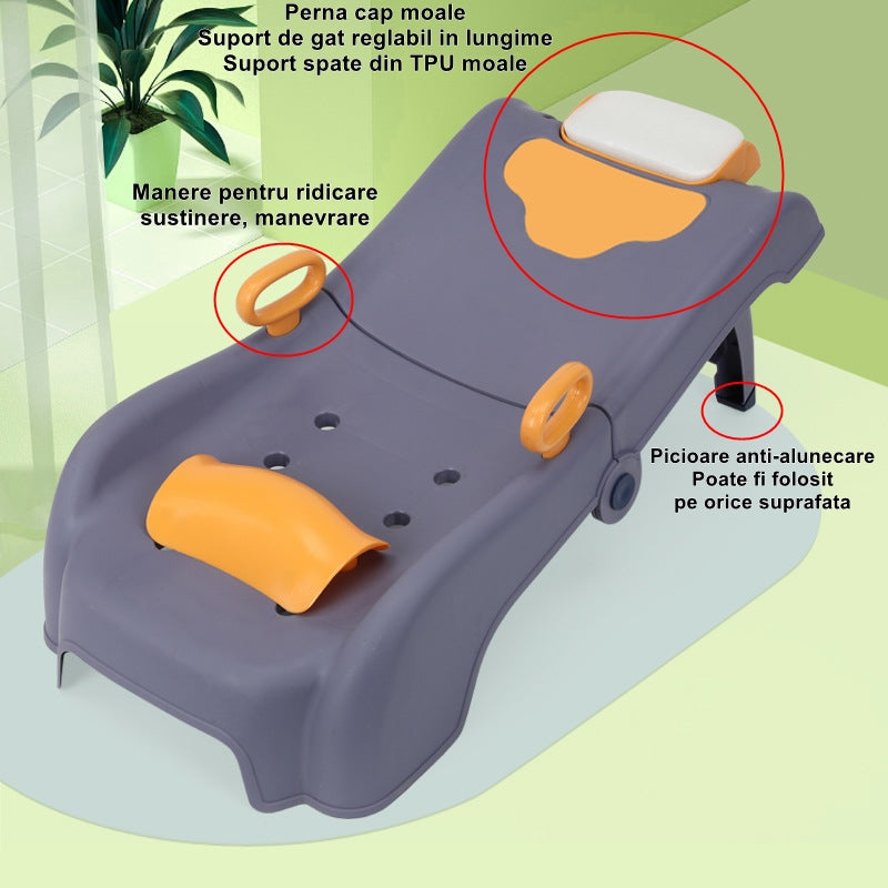 Összecsukható Hajmosó Állvány Gyerekeknek Sötétkék | SafeWash 3