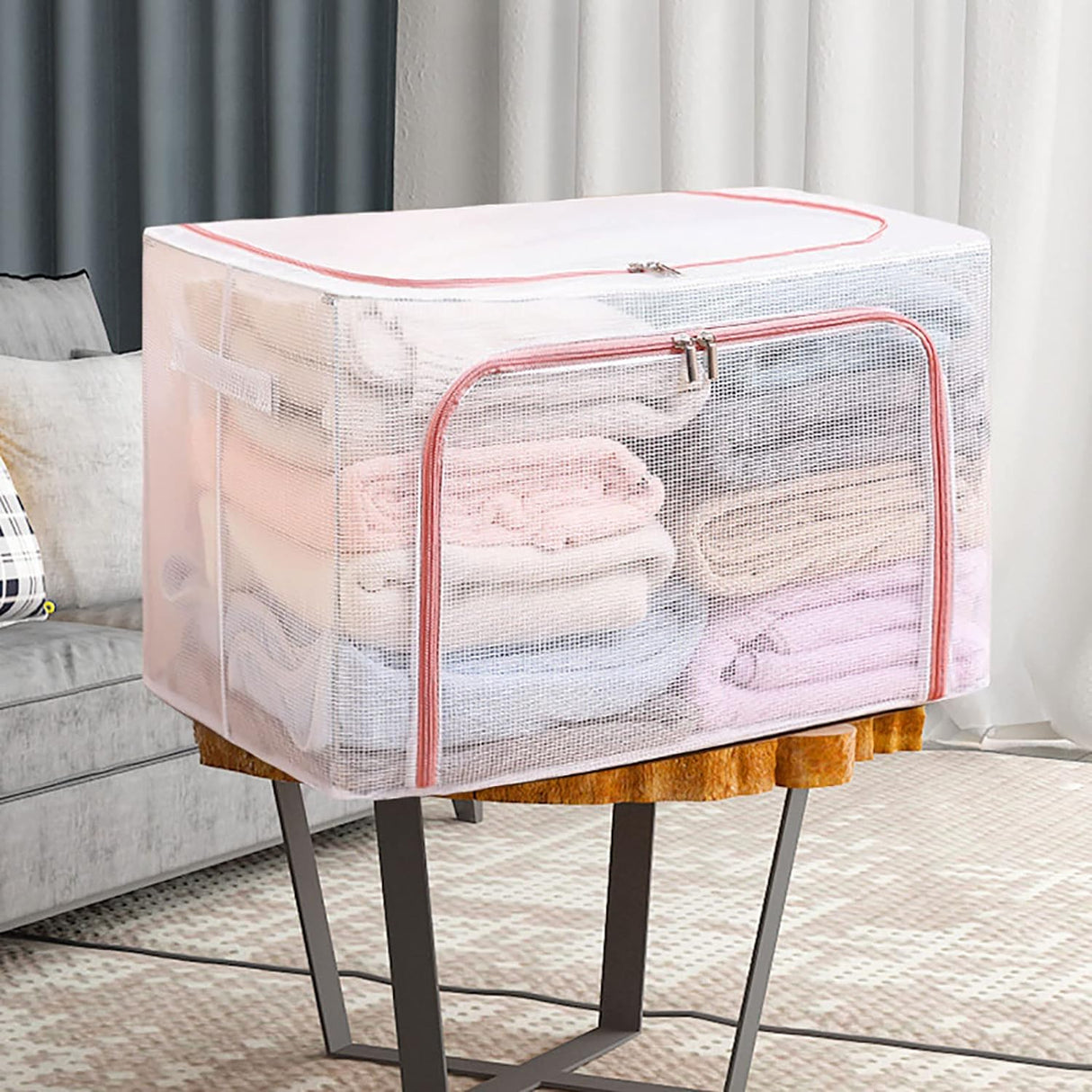 Összecsukható Textil Tárolódoboz 66L | HomeOrganix
