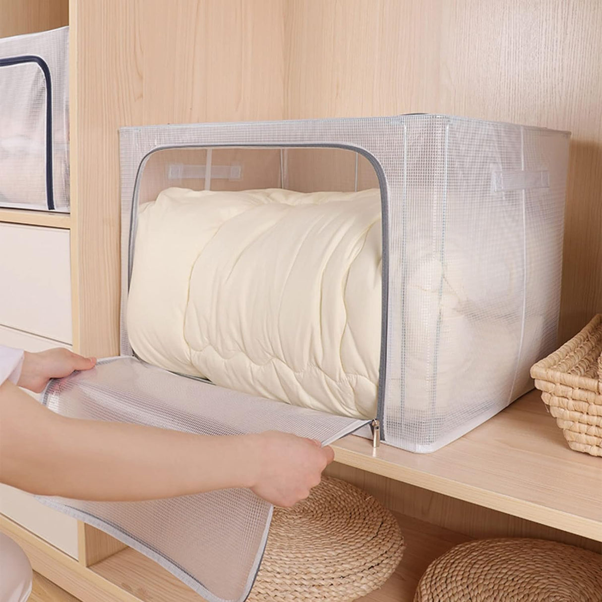 Összecsukható Textil Tárolódoboz 66L | HomeOrganix