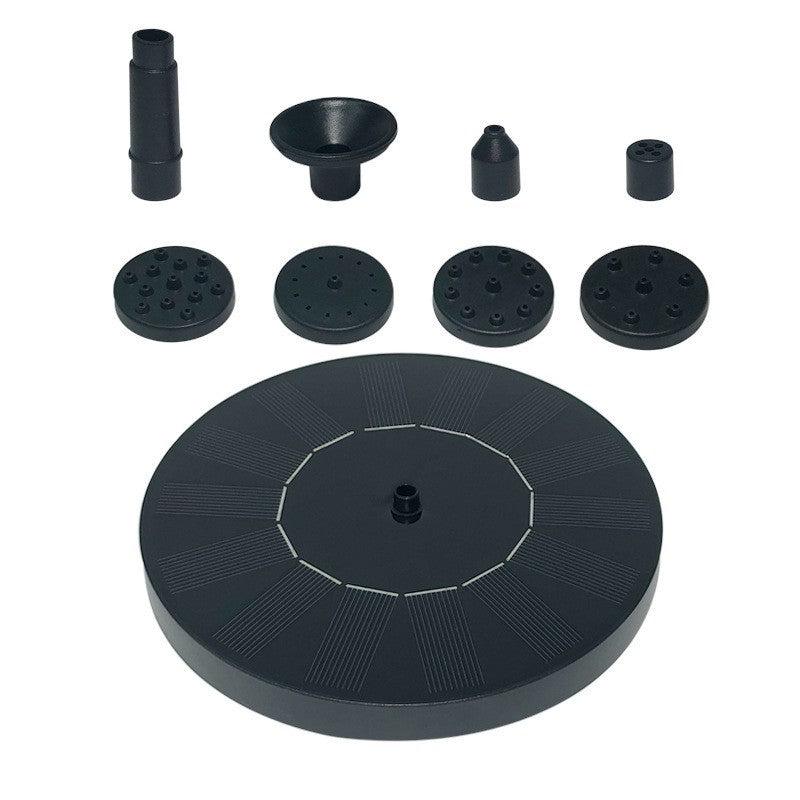 Fantana Arteziana pentru Gradina, Vivimall, Solara, Automata, Rotunda, 3 Moduri de Pulverizare, Negru, 16 cm - vivimall.ro