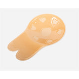 Sutien Invizibil cu Silicon Autoadeziv, Vivimall, Efect de Push-Up, Fara Bretele, Reutilizabil, Liftup, Marime Universala, 10.5 cm, Bej - vivimall.ro