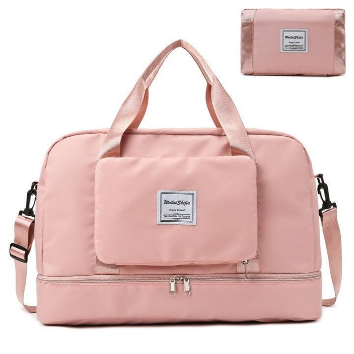 Geanta Pliabil De Voiaj Roz | PinkTrek - vivimall.ro