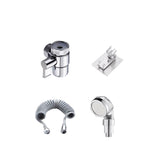 Set Extensie de Dus, Vivimall, pentru Baterie Baie sau Bucatarie, 4 Piese, Filtru de Ioni Negativi, Furtun Flexibil de 1.5 Metri, Argintiu - vivimall.ro