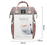 Hátizsák anyukáknak szürke-rózsaszín | MommyBag 4