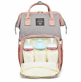 Hátizsák anyukáknak szürke-rózsaszín | MommyBag 4