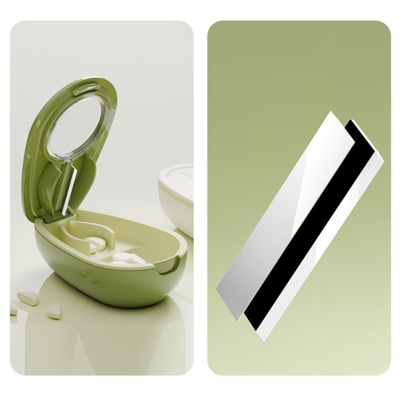 Zöld tabletta- és gyógyszertároló doboz | HealthBox 2