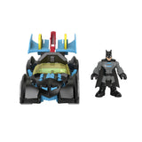 FISHER PRICE IMAGINEXT DC SUPER FRIENDS VEHICUL CU FIGURINA BATMAN CU COSTUM GRI