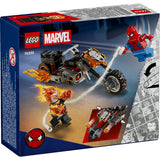 LEGO MARVEL OMUL PAIANJEN VS CALARETUL FANTOMA PE MOTOCICLETA 76335