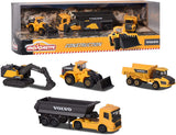 MAJORETTE SET 4 MASINUTE METALICE VOLVO 7.5CM