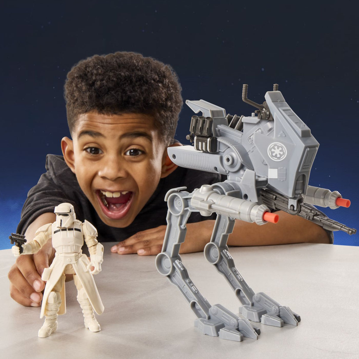 STAR WARS MANDALORIAN SI GROGU ACTION VERSE SET FIGURINA IMPERIAL DRIVER SI VEHICUL AR RT CU ACCESORII