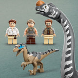 LEGO JURASSIC WORLD RENASTEREA MISIUNE DE URMARIRE A UNUI VELOCIRAPTOR SI A UNUI TITANOSAURUS 76973