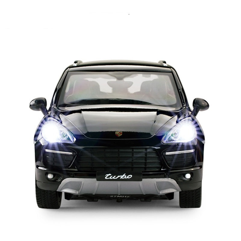 MASINA CU TELECOMANDA PORSCHE CAYENNE TURBO NEGRU CU SCARA 1 LA 14