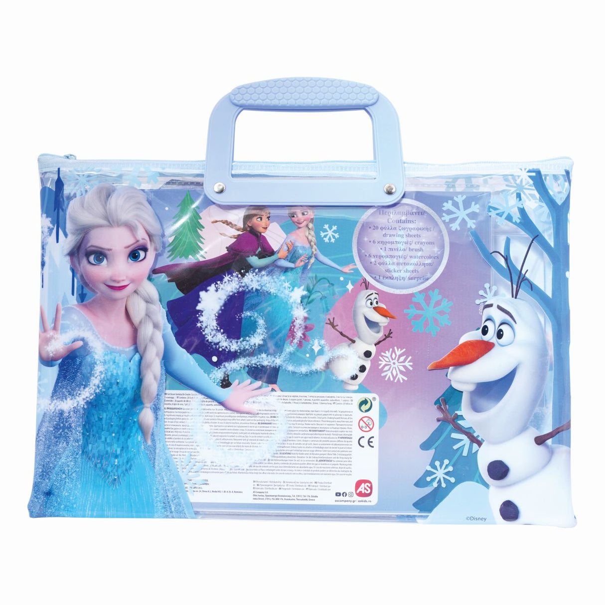 HAPPI HOBBI SET PICTURA GEANTA TRANSPARENTA FROZEN AVENTURA INGHETATA