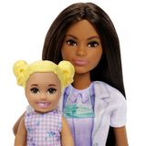 BARBIE SET DE JOACA PAPUSA BARBIE BRUNETA FACE CARIERA STOMATOLOG