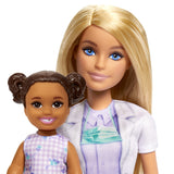 BARBIE SET DE JOACA PAPUSA BARBIE BLONDA FACE CARIERA STOMATOLOG