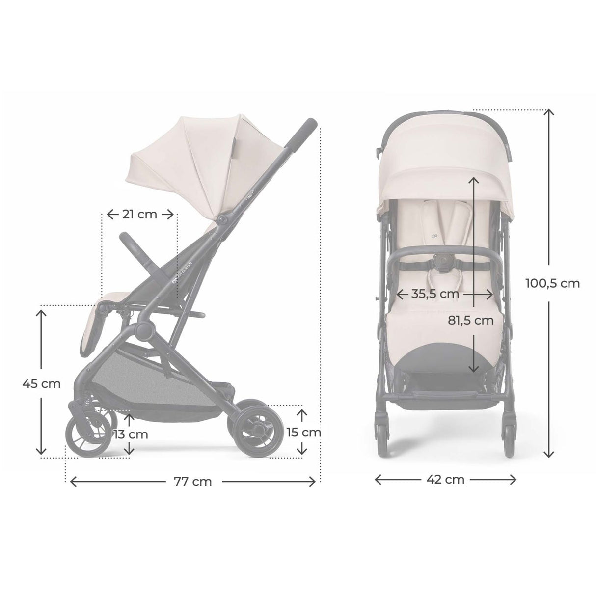 CARUCIOR SPORT KINDERKRAFT INDY3, MISTY BEIGE