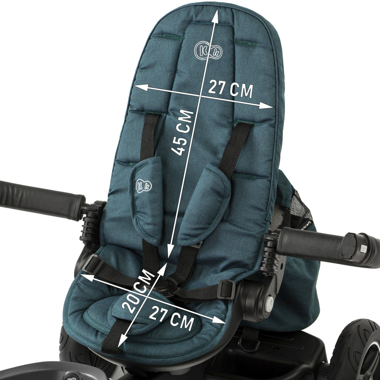 TRICICLETA KINDERKRAFT EASYTWIST, MIDNIGHT GREEN