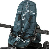 TRICICLETA KINDERKRAFT EASYTWIST, MIDNIGHT GREEN