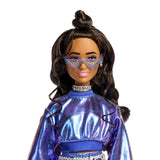 BARBIE DELUXE STYLE PAPUSA BARBIE ROCHIE ALBASTRU METALIZAT