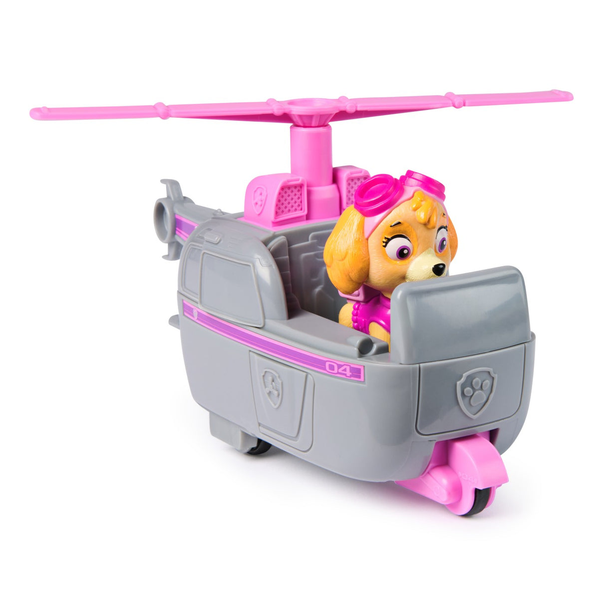 PATRULA CATELUSILOR SET VEHICUL DE BAZA ELICOPTER SI FIGURINA SKYE