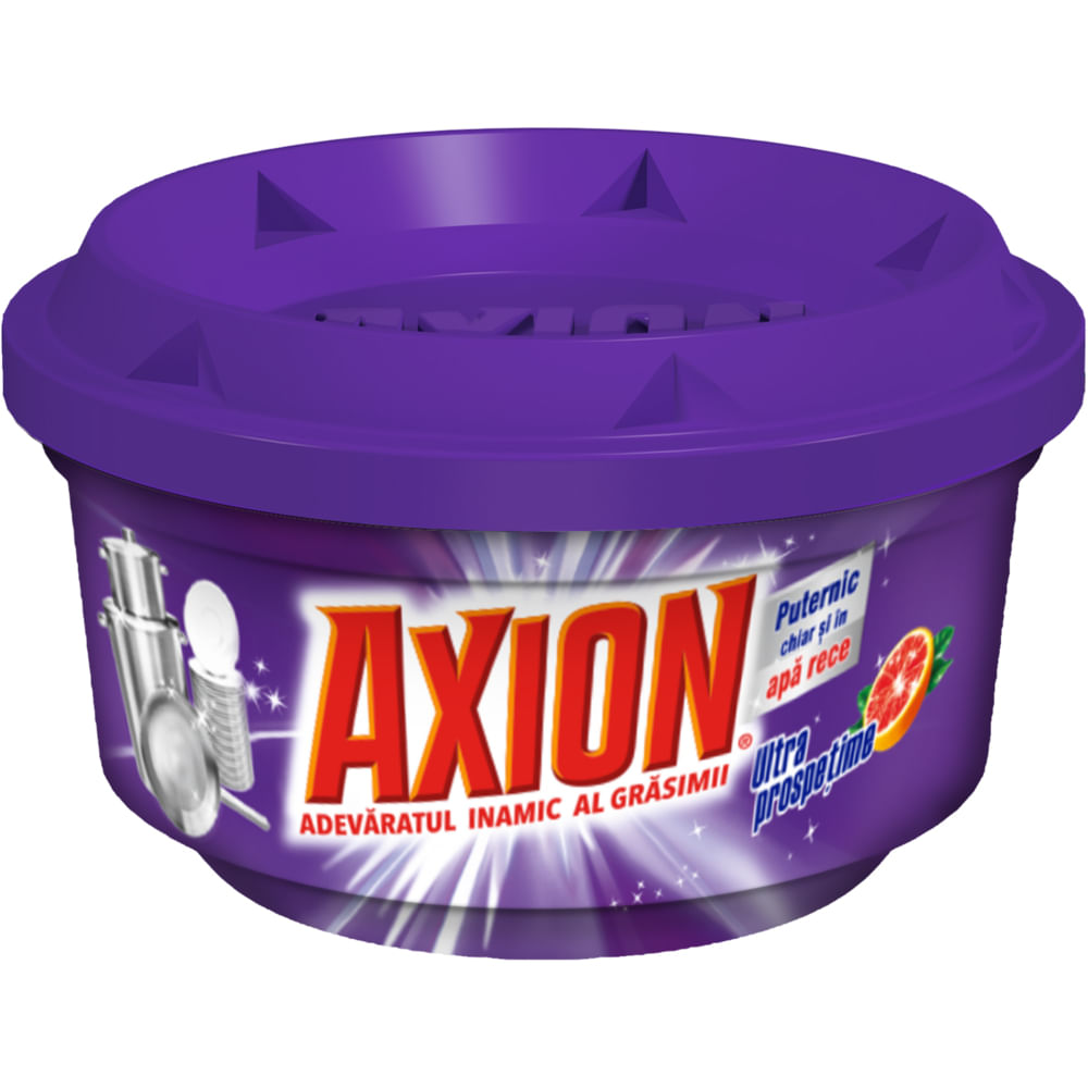 Detergent de vase pasta Axion, grapefruit, 225 g - Degresare eficientă