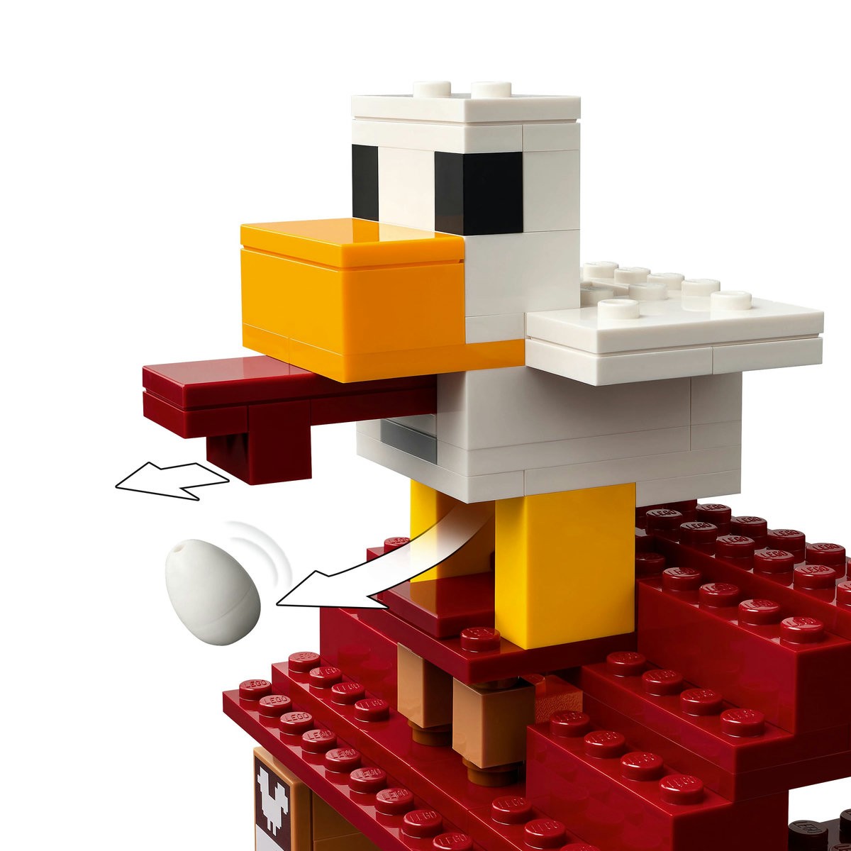 LEGO MINECRAFT ATACUL BALOANELOR GHAST ASUPRA SATULUI 21273