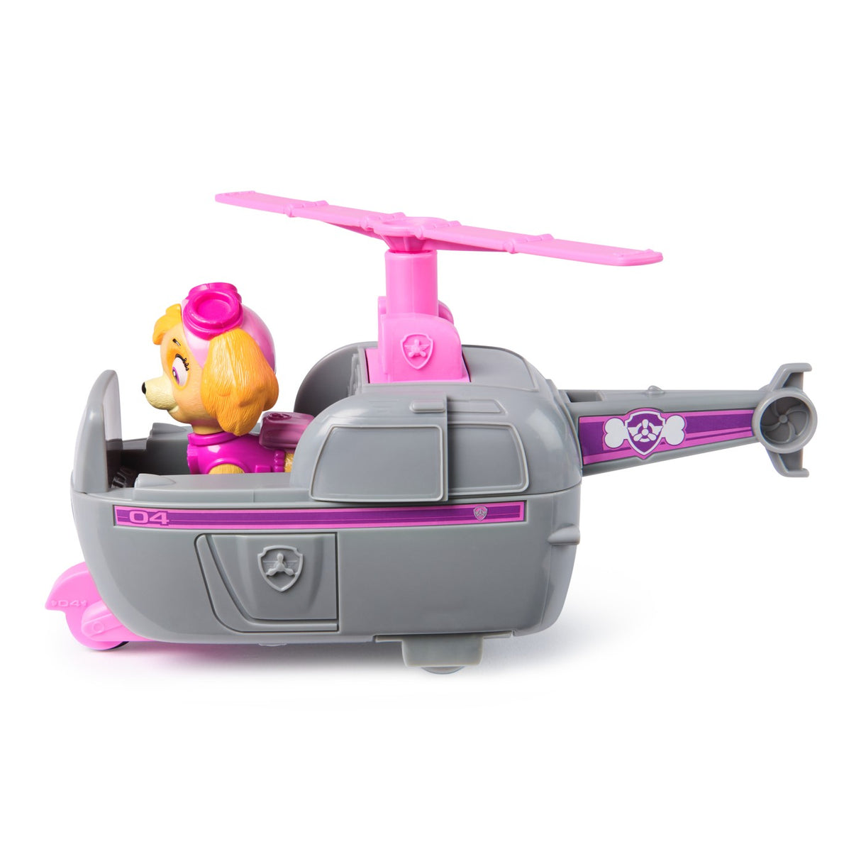 PATRULA CATELUSILOR SET VEHICUL DE BAZA ELICOPTER SI FIGURINA SKYE