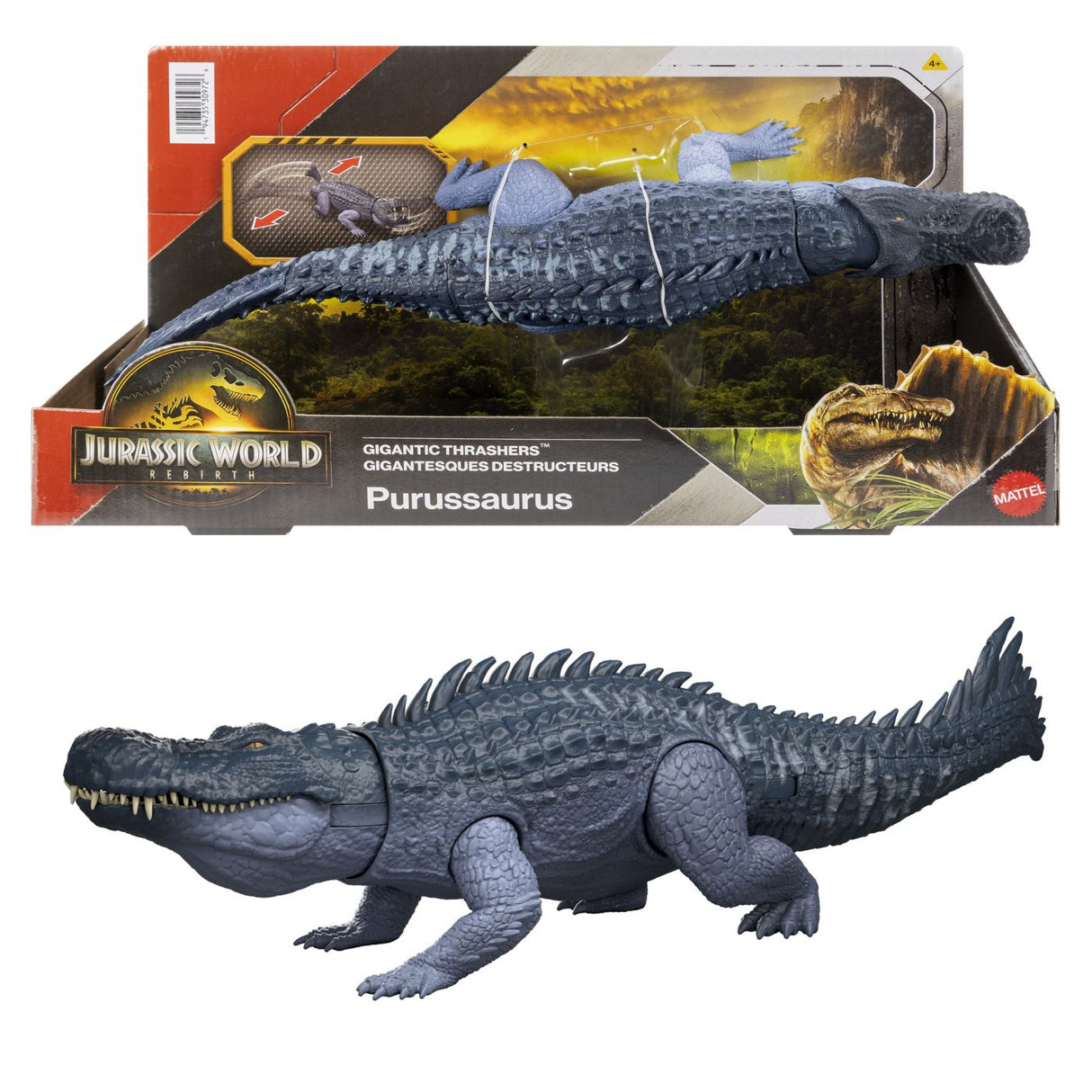 JURASSIC WORLD RENASTEREA DINOZAUR GIGANTIC PURUSSAURUS INTERACTIV