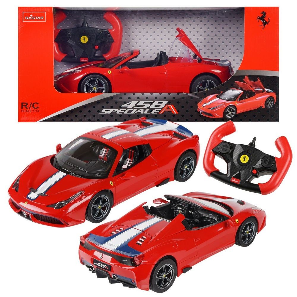 MASINA CU TELECOMANDA FERRARI 458 SPECIALE A ROSU SCARA 1 LA 14