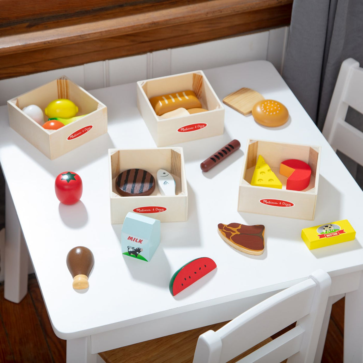 MELISSA SI DOUG SET DE JOACA DIN LEMN PRODUSE ALIMENTARE