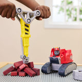 PATRULA CATELUSILOR RUBBLE SI ECHIPA SET VEHICUL EXCAVATOR SI FIGURINA CHARGER