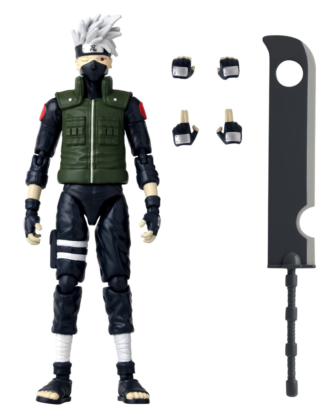 BANDAI FIGURINA  NARUTO SHIPPUDEN HATAKE KAKASHI FOURTH GREAT NINJA WAR   16.5CM