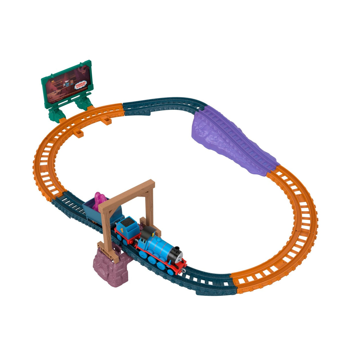 THOMAS SET DE JOACA CU LOCOMOTIVA PUSH ALONG GORDON SI ACCESORII