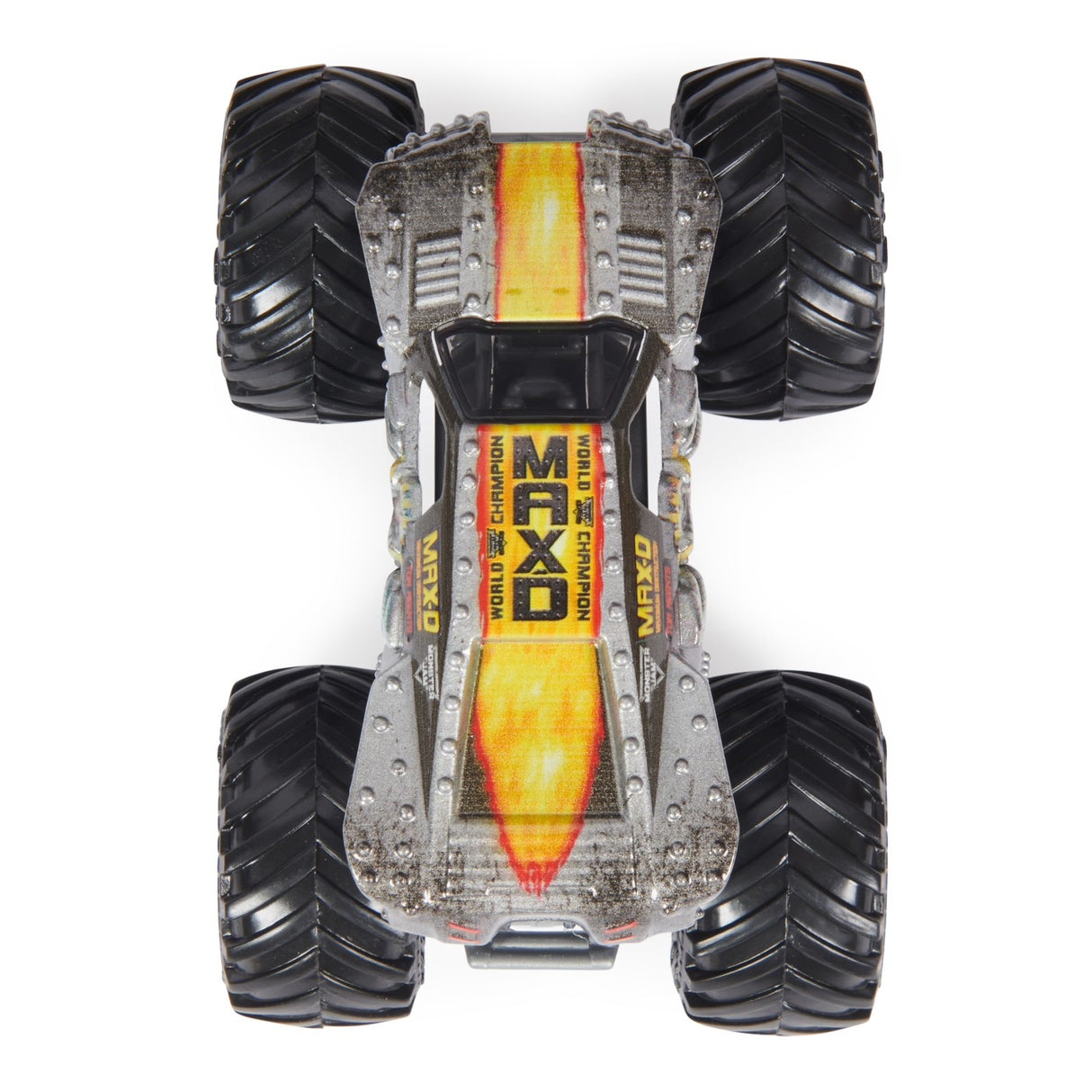 MONSTER JAM MASINUTA METALICA MAXIMUM DESTRUCTION SCARA 1 LA 64