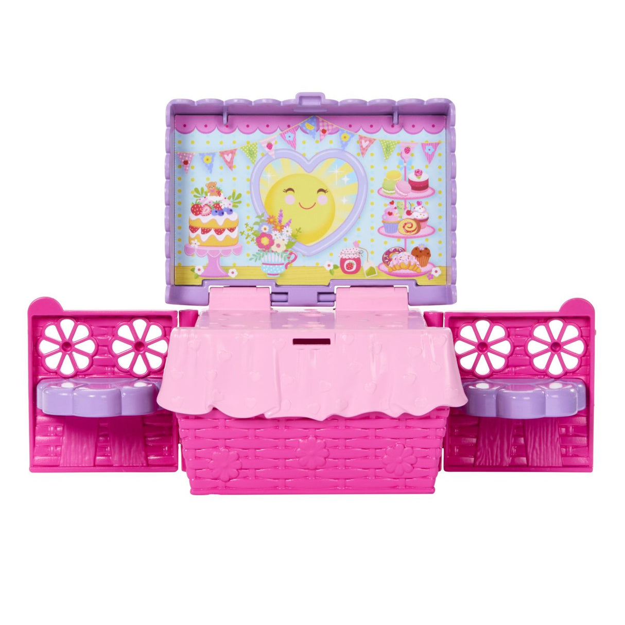 BARBIE FAMILY AND FRIENDS SET CLUBUL LUI CHELSEA PETRECERE CU CEAI SURPRIZA