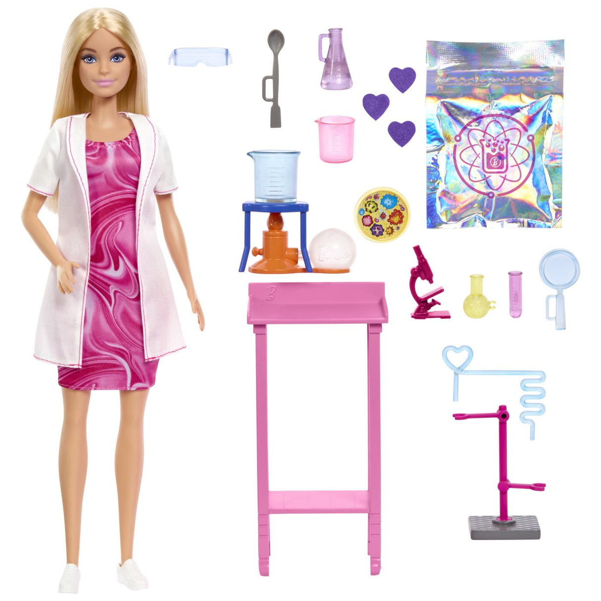 BARBIE SET DE JOACA PAPUSA BARBIE FACE CARIERA OM DE STIINTA