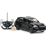 MASINA CU TELECOMANDA PORSCHE CAYENNE TURBO NEGRU CU SCARA 1 LA 14