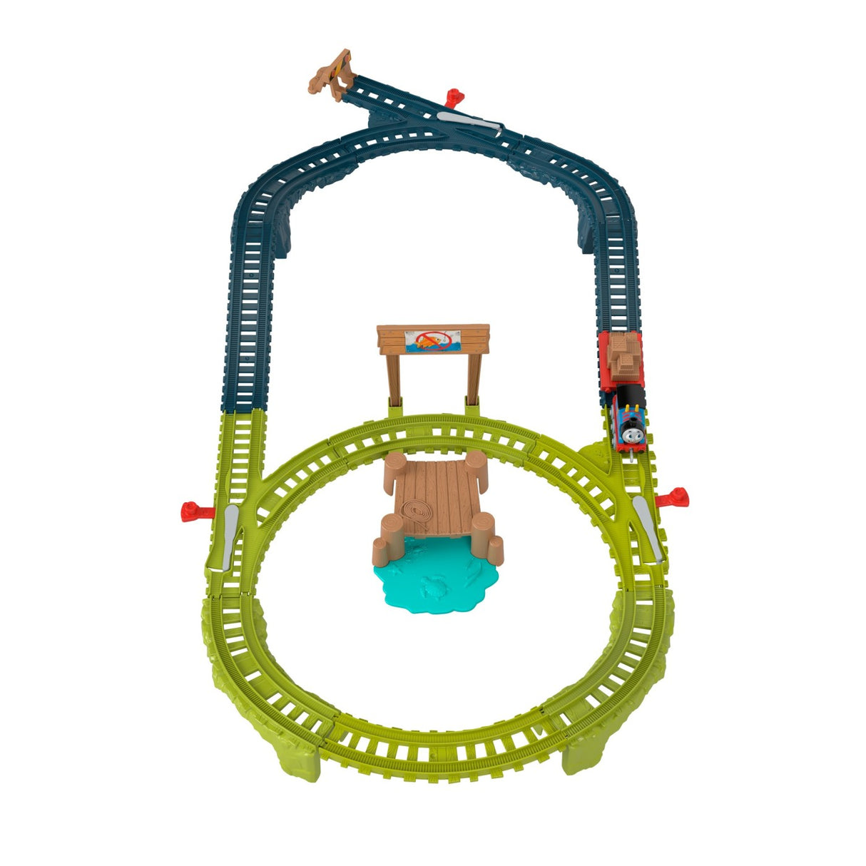 THOMAS SET DE JOACA CU LOCOMOTIVA PUSH ALONG THOMAS SI ACCESORII