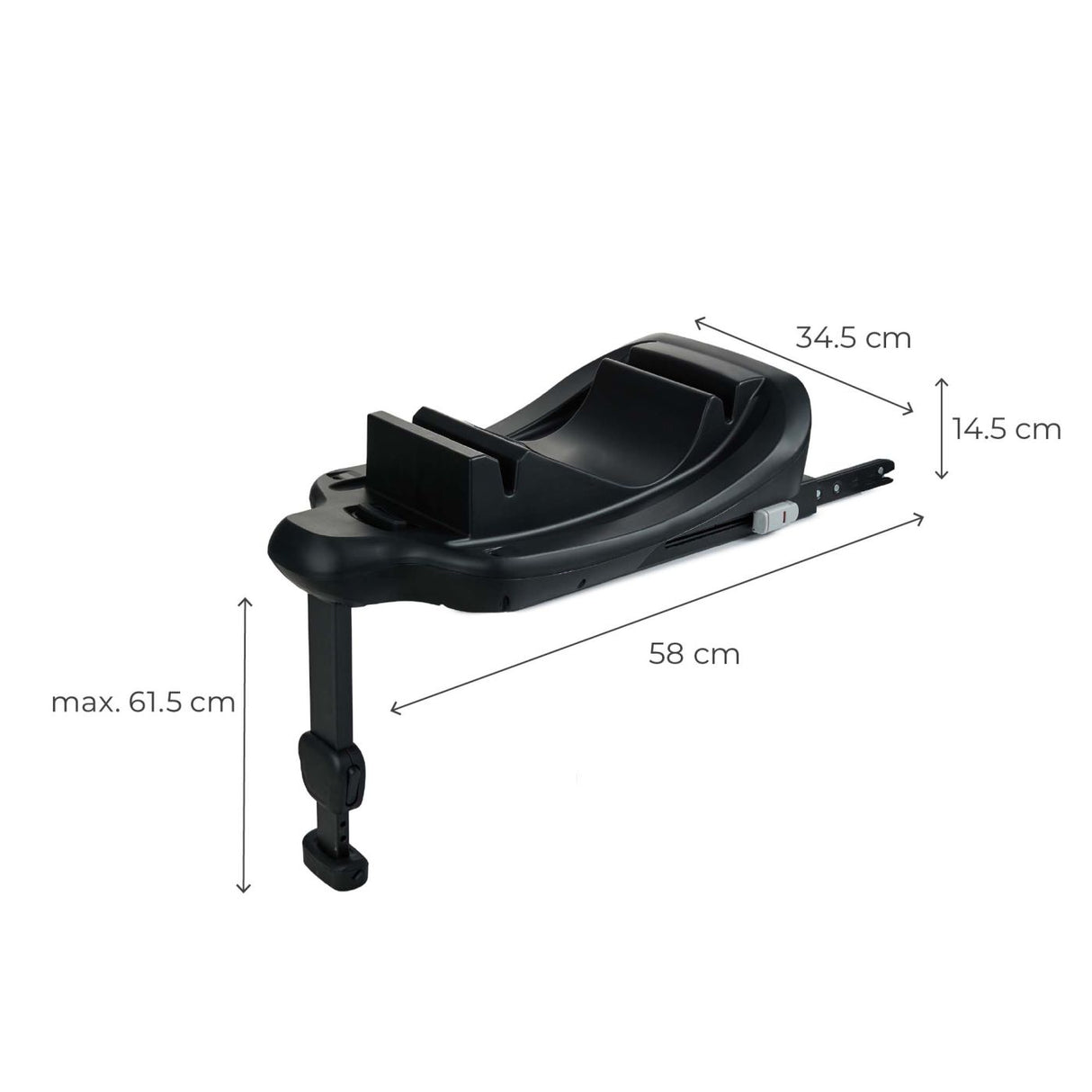SCOICA AUTO KINDERKRAFT MINK PRO 2 I-SIZE 40-75 CM + BAZA ZESTAW BLACK