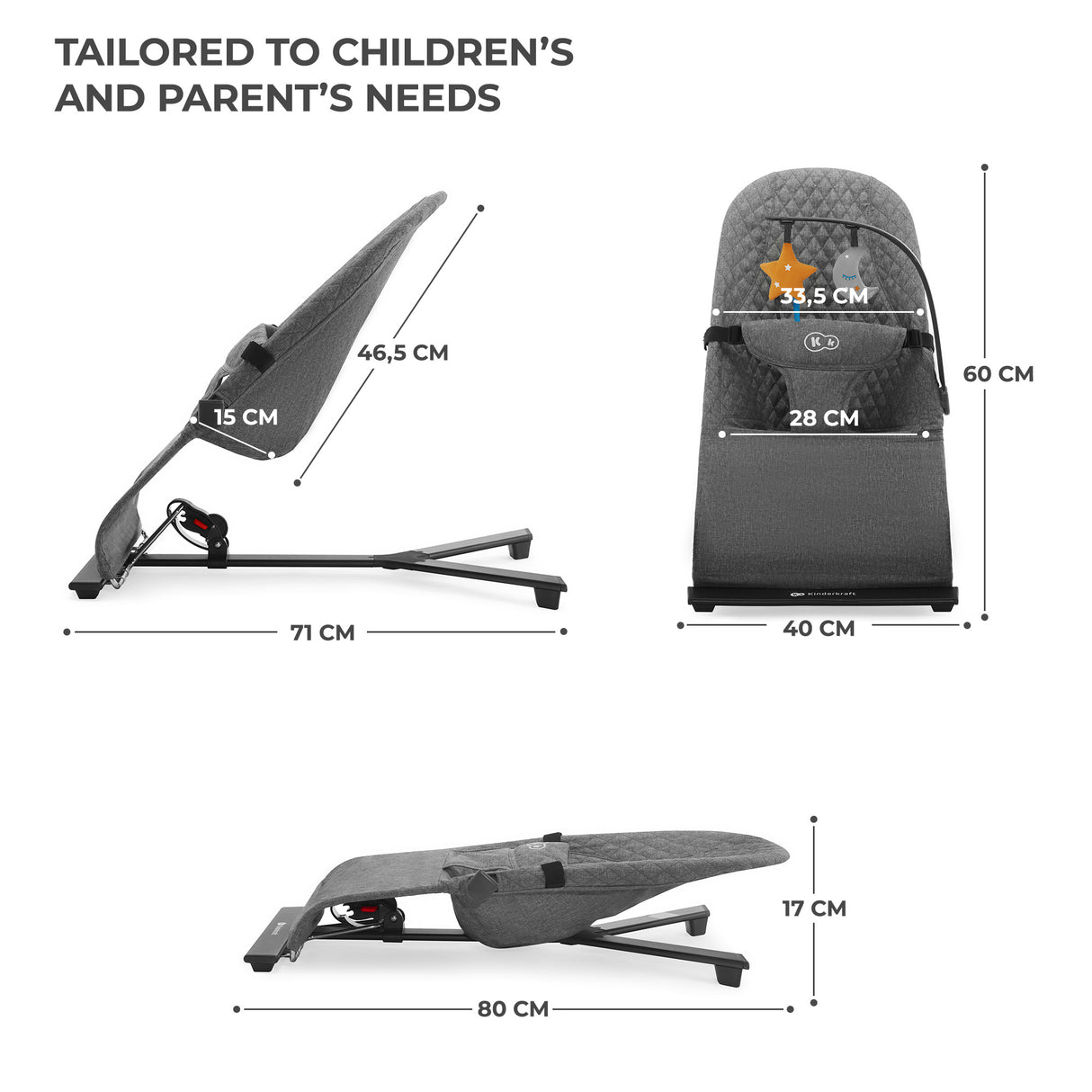 BALANSOAR KINDERKRAFT MIMI, GREY