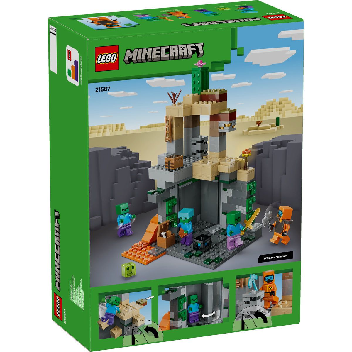 LEGO MINECRAFT TEMNITA CU ZOMBI 21587