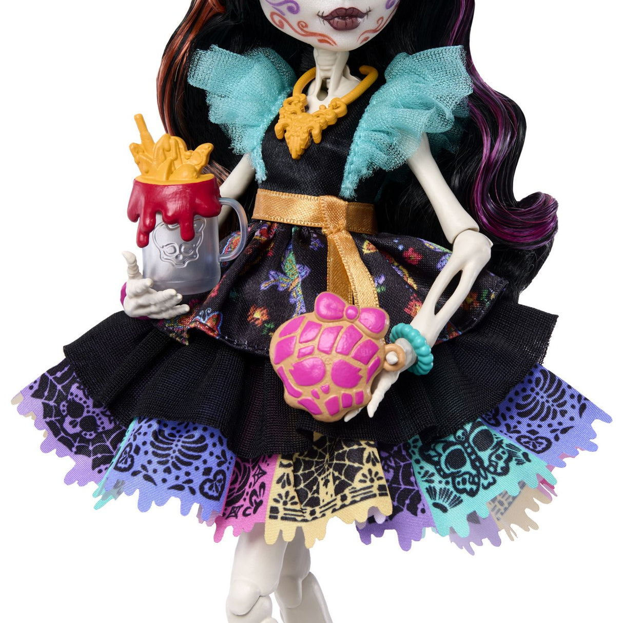 MONSTER HIGH PAPUSA SKELITA CALAVERAS CU ACCESORII