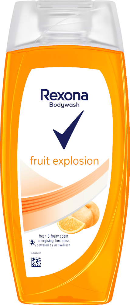 Suihkusaippua Rexona Fruit Explosion 225ml - Curăță și răsfață pielea!