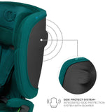 SCAUN AUTO KINDERKRAFT FIX2GO 76-150 CM, GREEN