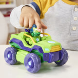 MARVEL IRON MAN SI PRIETENII SAI UIMITORI SET VEHICUL 2 IN 1 SI FIGURINA IRON HULK